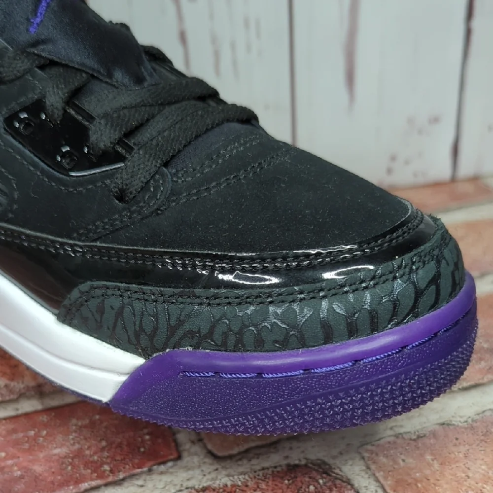Jordan Spizike Black Court Purple Anthracite White‎ Men's Size 9 Like New Clean